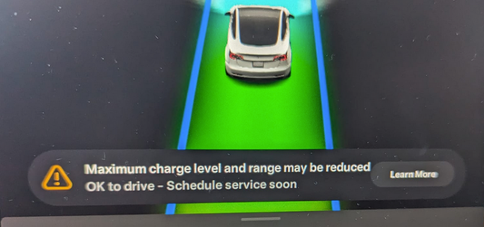 Tesla Maximum Charge Level & Range Reduced how to fix