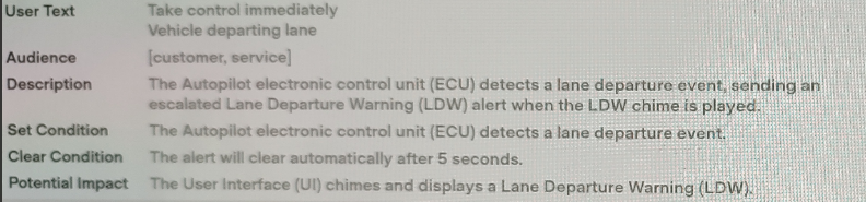 Fix Tesla "Lane Departure Avoidance feature unavailable" Alert