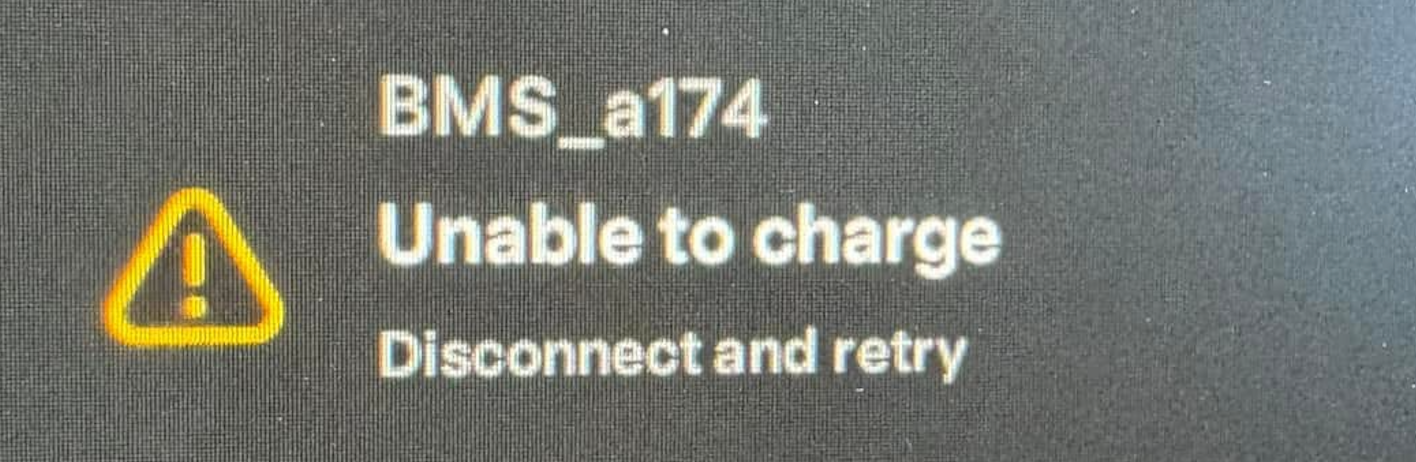 Fix Tesla BMS_a174 "Unable to charge" Alert