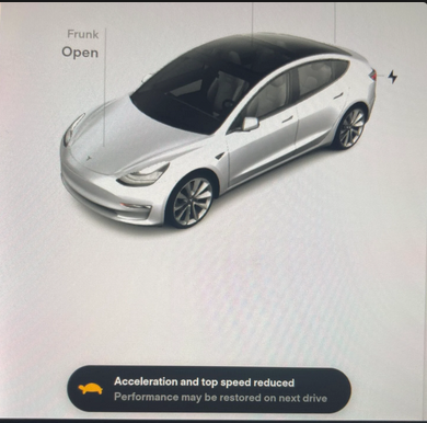 Fix Tesla "Acceleration and top speed reduced" Alert