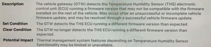 remote fix Tesla "Climate keeper unavailable due to system fault" alert