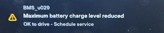 Fix Tesla "Maximum battery charge level reduced" Alert