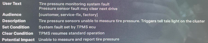 reset tesla "Tire pressure monitoring system fault" alert